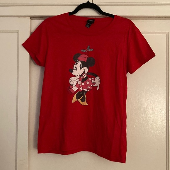 Disney Holiday Minnie Mouse T Shirt. - Picture 1 of 4